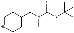 TERT-BUTYL METHYL(PIPERIDIN-4-YLMETHYL)-CARBAMATE Structure