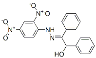 2-hydroxy-1,2-diphenylethanone {2,4-dinitrophenyl}hydrazone Structure