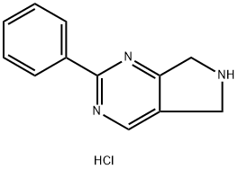 2-phenyl-6,7-dihydro-5H-pyrrolo[3,4-d]pyriMidine hydrochloride Structure