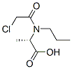 Alanine,  N-(chloroacetyl)-N-propyl-  (9CI) Structure
