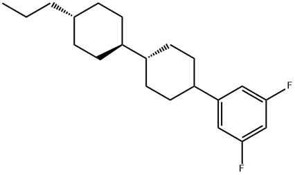 1,3-Difluor-5-[trans-4-(trans-4-propylcyclohexyl)-cyclohexyl]-benzol Structure