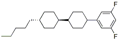 1,3-Difluor-5-[trans-4-(trans-4-pentylcyclohexyl)-cyclohexyl]-benzol Structure