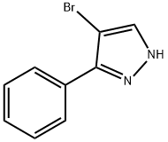 4-브로모-3-페닐-1H-피라졸 구조식 이미지