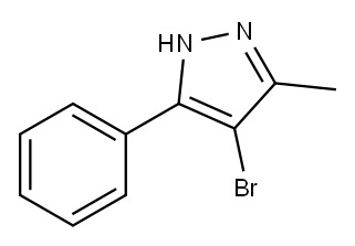 4-BroMo-3-Methyl-5-phenyl-1H-pyrazole Structure