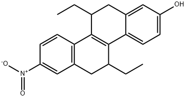 2-nitro-5,11-diethyl-5,6,11,12-tetrahydrochrysen-8-ol Structure