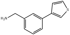 (3-THIEN-3-YLPHENYL)METHYLAMINE Structure