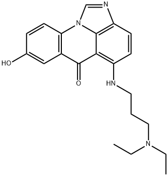 5-((3-Diethylamino)propyl)amino-8-hydroxy-6H-imidazo(4,5,1-de)acridin- 6-one Structure