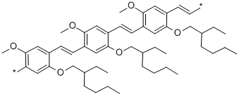 폴리[2-메톡시-5-(2-에틸헥실옥시)-1,4-페닐렌비닐렌] 구조식 이미지