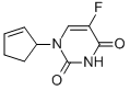 1-(2-CYCLOPENTEN-1-YL)-5-FLUORO-2,4(1H,3H)-PYRIMIDINEDIONE 구조식 이미지