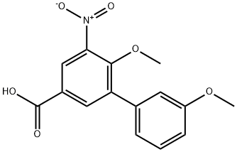 4-Methoxy-3-(3-Methoxyphenyl)-5-nitrobenzoic acid Structure