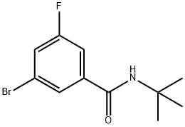 3-BroMo-N-tert-butyl-5-fluorobenzaMide Structure