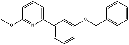 2-[3-(Benzyloxy)phenyl]-6-Methoxypyridine Structure