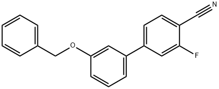 4-[3-(Benzyloxy)phenyl]-2-fluorobenzonitrile Structure