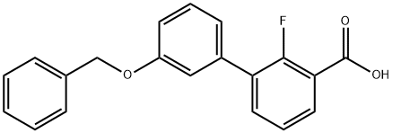 3-[3-(Benzyloxy)phenyl]-2-fluorobenzoic acid Structure