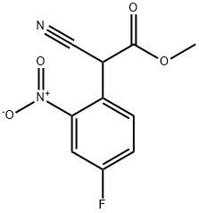 Methyl 2-cyano-2-(4-fluoro-2-nitrophenyl)acetate Structure