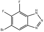 6-BroMo-4,5-difluoro-3H-1,2,3-benzotriazole Structure
