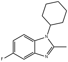 1-Cyclohexyl-5-fluoro-2-Methyl-1,3-benzodiazole Structure