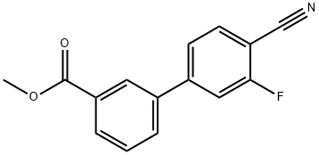 Methyl 3-(4-cyano-3-fluorophenyl)benzoate Structure