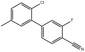 4-(2-Chloro-5-Methylphenyl)-2-fluorobenzonitrile Structure