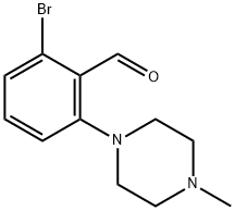 2-BroMo-6-(4-Methylpiperazino)benzaldehyde Structure