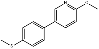 2-Methoxy-5-[4-(Methylsulfanyl)phenyl]pyridine Structure