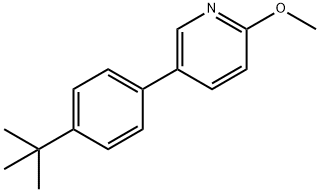 5-(4-tert-butylphenyl)-2-Methoxypyridine Structure