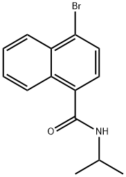 4-BroMo-N-isopropylnaphthalene-1-carboxaMide Structure