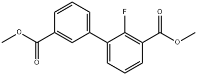 DiMethyl 2-fluorobiphenyl-3,3'-dicarboxylate Structure