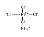 Platinum(II)-ammonium chloride 구조식 이미지