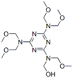 [[4,6-bis[bis(methoxymethyl)amino]-1,3,5-triazin-2-yl](methoxymethyl)amino]methanol Structure
