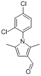 1-(2,4-DICHLOROPHENYL)-2,5-DIMETHYL-1H-PYRROLE-3-CARBALDEHYDE 구조식 이미지