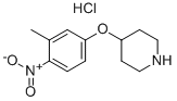 4-(3-METHYL-4-NITROPHENOXY)PIPERIDINE HYDROCHLORIDE Structure