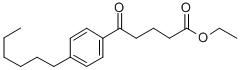 에틸5-(4-헥실페닐)-5-옥소발레레이트 구조식 이미지