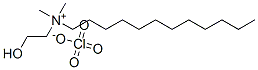 1-Dodecanaminium,N-(2-hydroxyethyl)-N,N-dimethyl-,perchlorate(salt) Structure