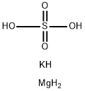 dipotassium magnesium(+2) cation trisulfate Structure