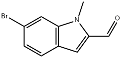 6-Bromo-1-methylindole-2-carbaldehyde Structure