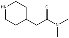 N,N-디메틸-2-(4-피페리디닐)아세트아미드(SALTDATA:2HCl) 구조식 이미지