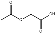 Acetoxyacetic acid Structure