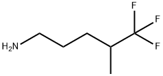 1-Pentanamine, 5,5,5-trifluoro-4-methyl- Structure