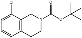 TERT-부틸8-CHLORO-3,4-DIHYDROISOQUINOLINE-2(1H)-CARBOXYLATE 구조식 이미지