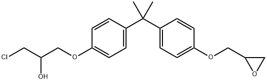 BISPHENOL A (3-CHLORO-2-HYDROXYPROPYL) G 구조식 이미지