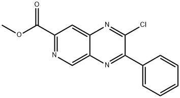 methyl 2-chloro-3-phenylpyrido[3,4-b]pyrazine-7-carboxylate 구조식 이미지