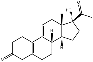 (8S,13S,14S,17R)-17-acetyl-1,2, 7,8,13,15,16,17-octahydro-17-hydroxy-13-Methyl-4H-cyclopenta [a]phenanthren-3(6H,12H,14H)-one Structure