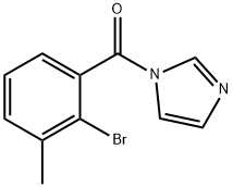 1-(2-Bromo-3-methylbenzoyl)imidazole Structure