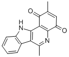 2,6-Dimethyl-1H-indolo(3,2-c)quinoline-1,4(11H)-dione 구조식 이미지