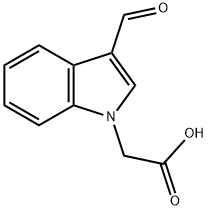 N-Acetic acid-indole-3-carboxaldehyde 구조식 이미지