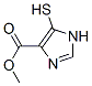 1H-Imidazole-4-carboxylicacid,5-mercapto-,methylester(9CI) Structure