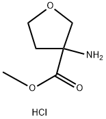 methyl 3-aminooxolane-3-carboxylate hydrochloride Structure