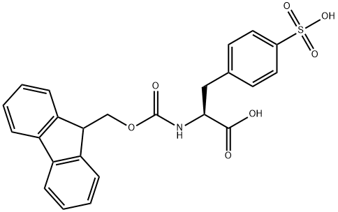(S)-FMOC-PHENYLALANINE-4-SULFONIC ACID 구조식 이미지