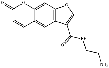 3-((2-aminoethyl)carbamoyl)psoralen Structure